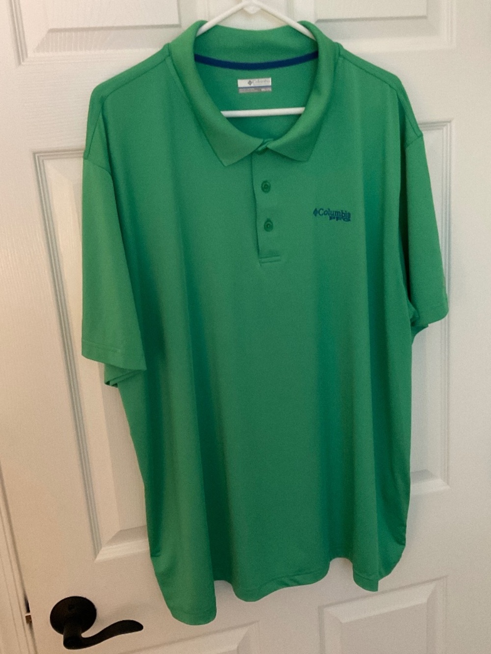 Men’s PFG Columbia Sportswear Co. Golf Style Shirt. XXL/2TG.  Green, like new!